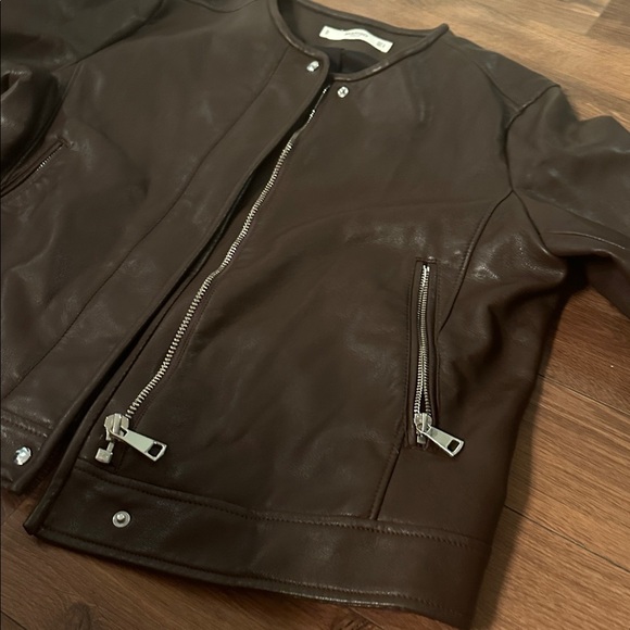 Mango leather jacket Large - Picture 7 of 8